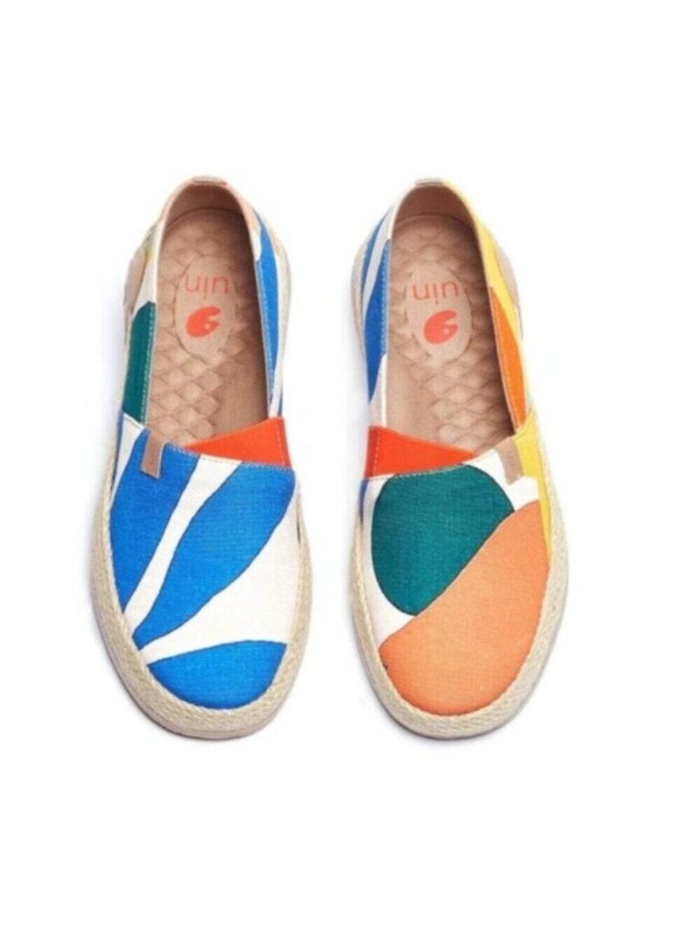 Womens UIN Size 10.5 NWT  Slip On Shoes Natural Jute Tropical Day Marbella